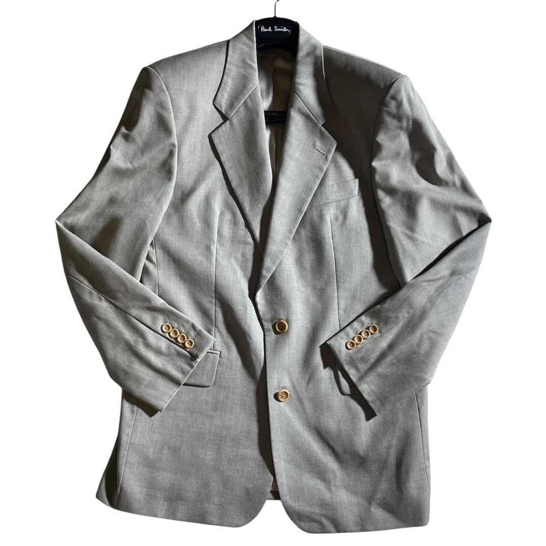 ヒューゴボス　スーツ　セットアップ　super100's ノーベント　グレージュ