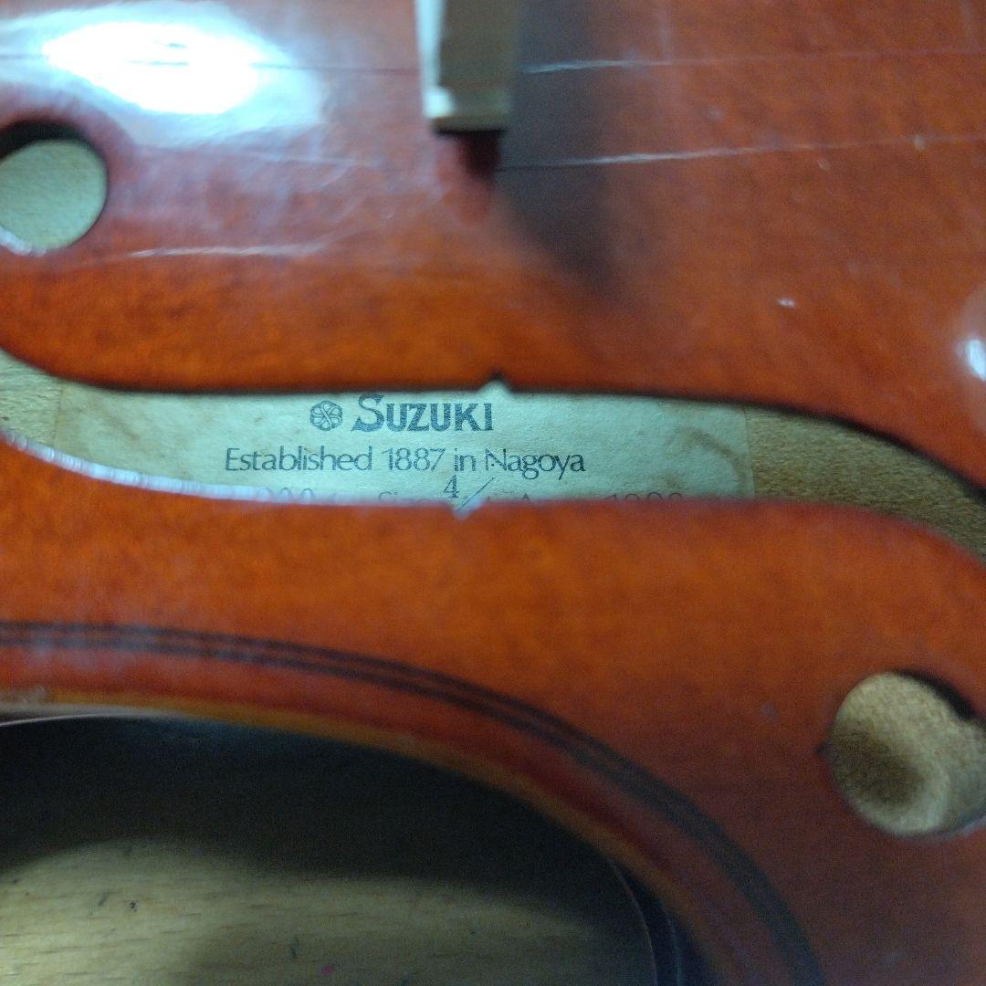 ♥メンテナンス済♥4/4スズキバイオリンNO.200♥即使用可♥弓ケース松脂付