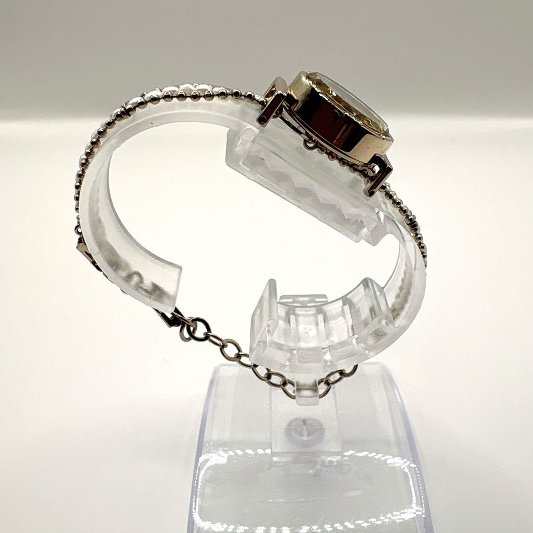 【稼働品】NOJESS ノジェス 腕時計 シェル文字盤 ゴールド パールブレス