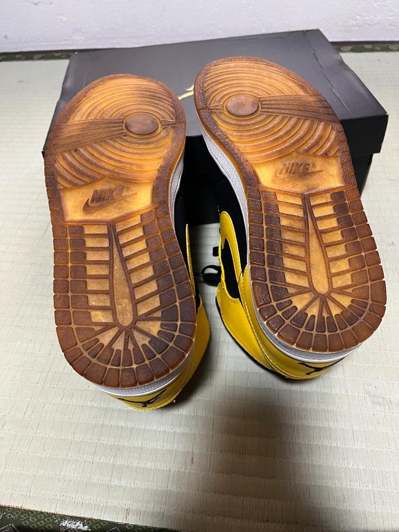 Air Jordan 1 ブラック/イエロー 28.5cm