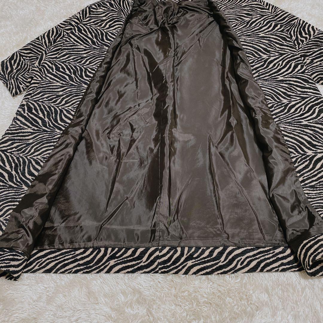 極美品　希少　完売品　ガリャルダガランテ　ゼブラ柄　ジャガードコクーンコート　Ｆ