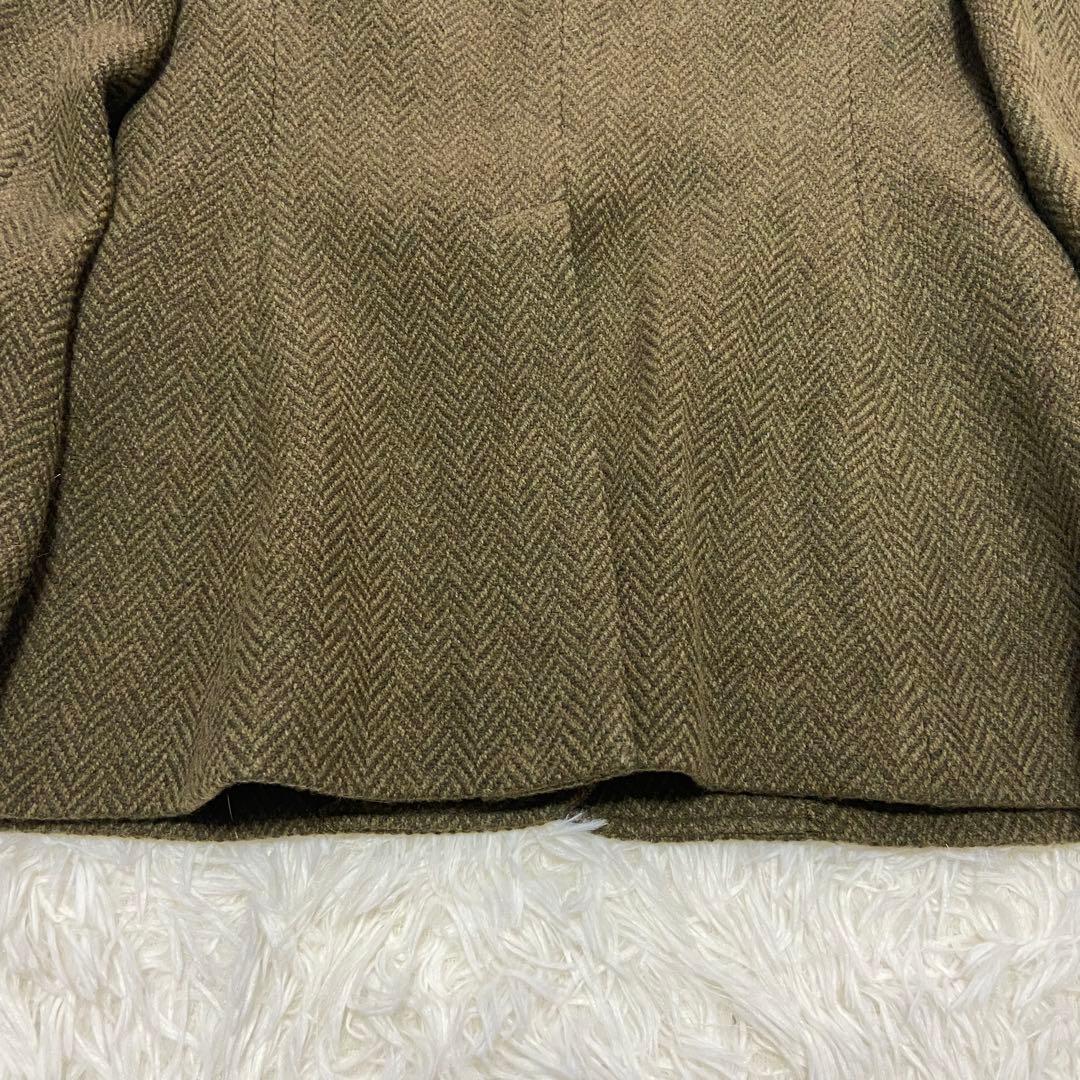美品　RALPH LAUREN ラルフローレン　ヘンリーボーンジャケットツィード