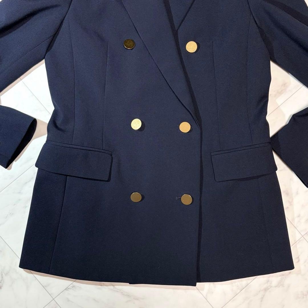 美品 allureville 紺ブレ 金ボタン ダブルジャケット サイズ1