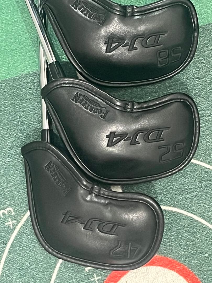 DJ4ウェッジ 47度、52度(BK)、58度(BK) カバー付き3本セット