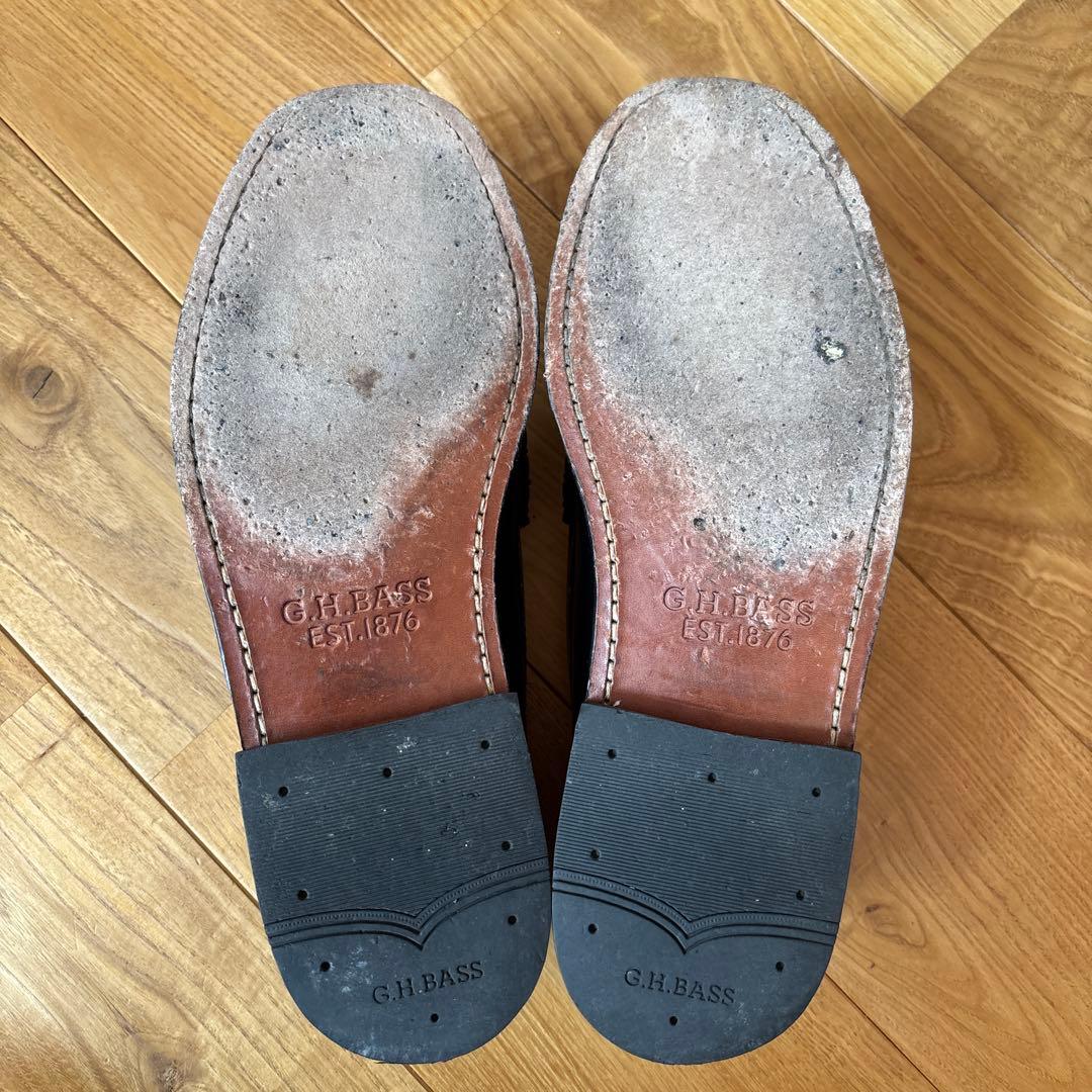 G.H. Bass LARSON ブラック ローファー　uk7 us8