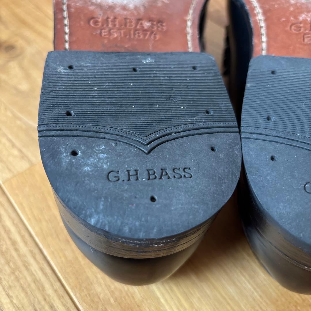 G.H. Bass LARSON ブラック ローファー　uk7 us8