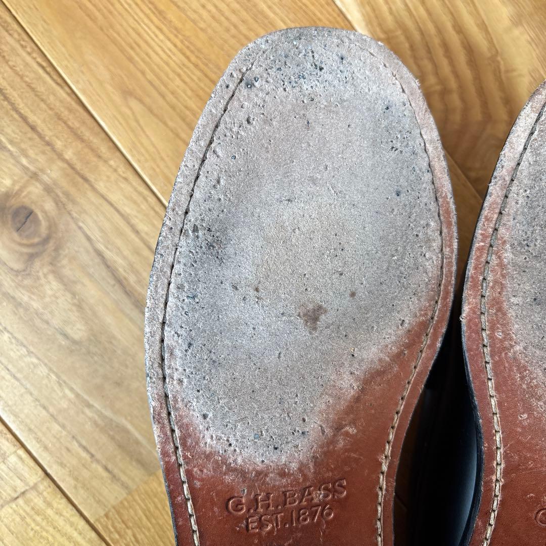 G.H. Bass LARSON ブラック ローファー　uk7 us8