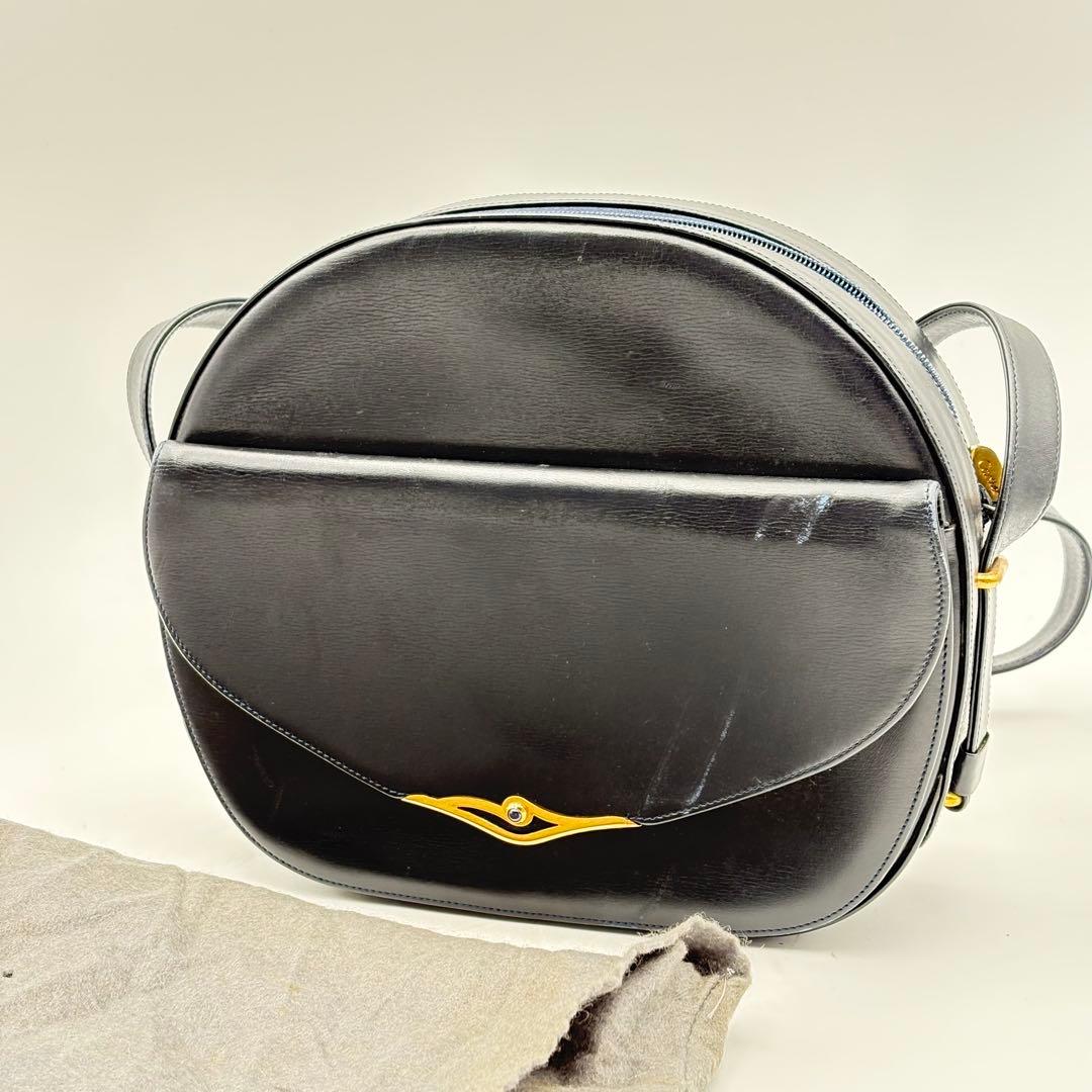 カルティエ サファイアライン ショルダーバッグ ネイビー 0724-S6570h