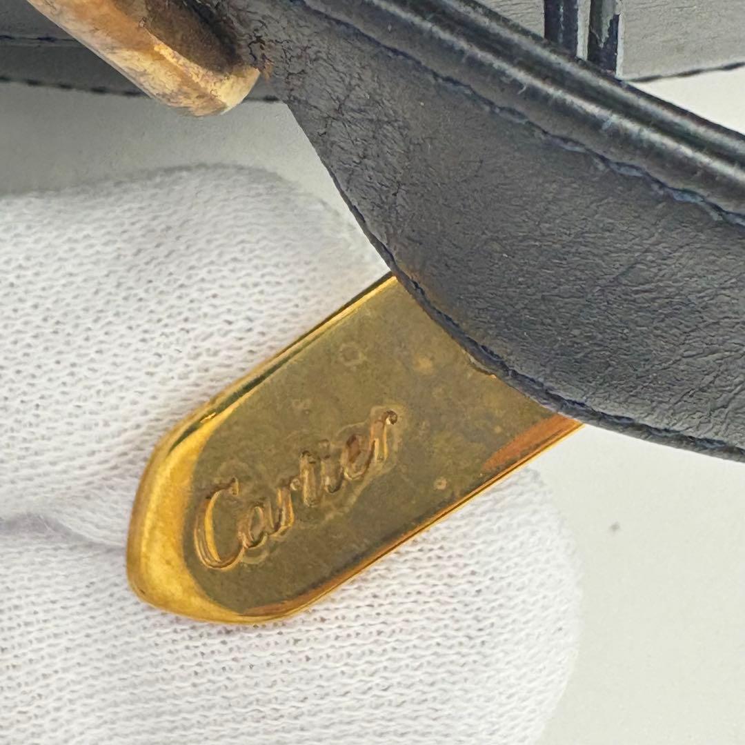 カルティエ サファイアライン ショルダーバッグ ネイビー 0724-S6570h