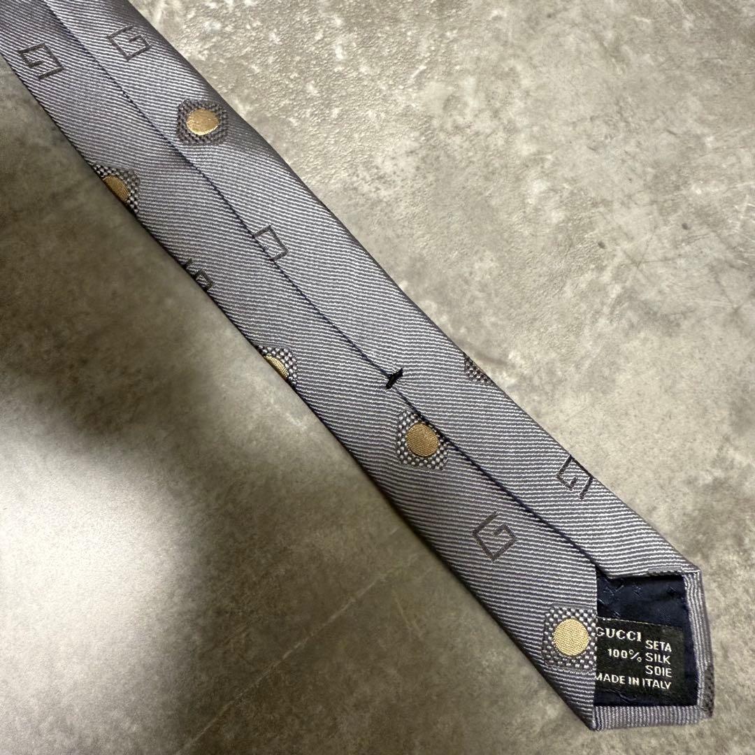【✨極美品✨】GUCCI グッチ ネクタイ 水玉模様 G柄 ハイブランド 結婚式