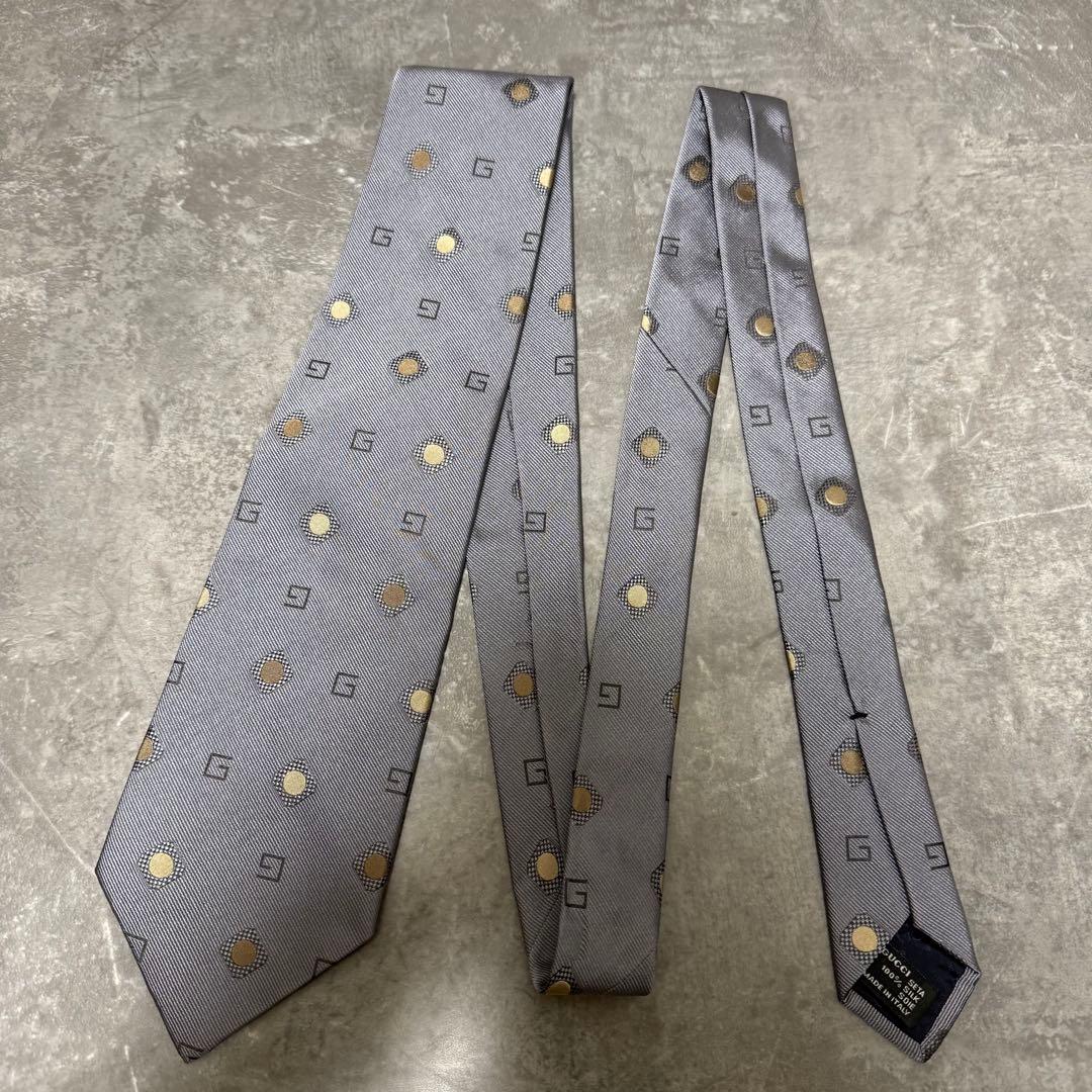 【✨極美品✨】GUCCI グッチ ネクタイ 水玉模様 G柄 ハイブランド 結婚式