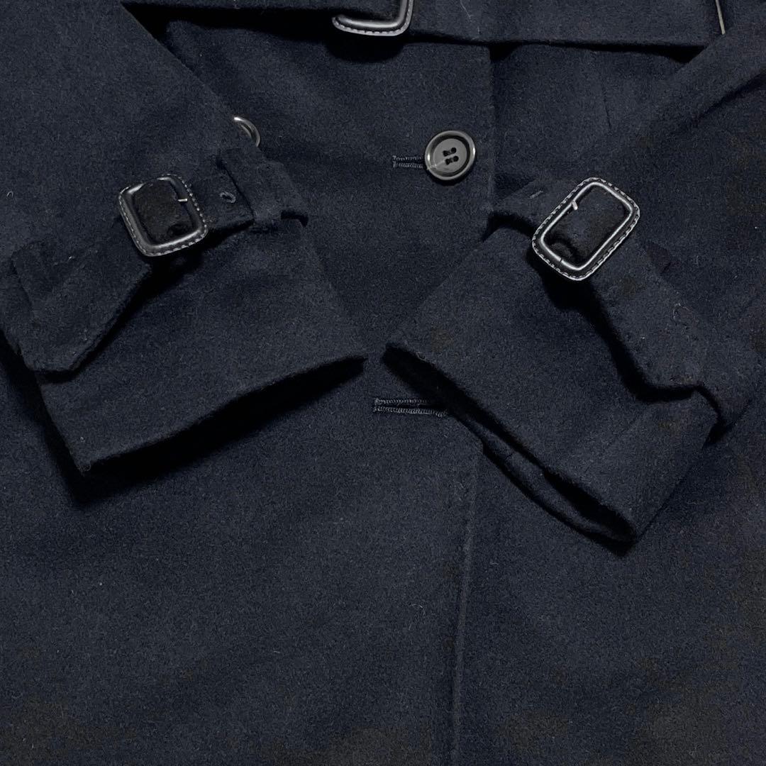 美品✨ ANAYI チェスターコート カシミア100% ダブル ベルト ブラック