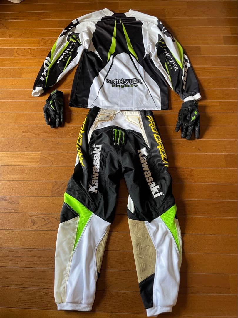 モトクロス　ウェアセット　モンスターエナジー　Kawasaki オフロード