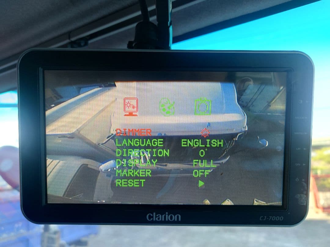 clarion クラリオン　バックカメラ　モニター　取り扱い説明書付