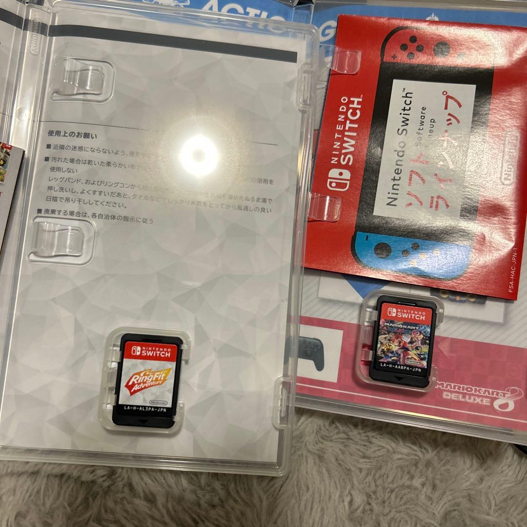 Nintendo Switch ネオンブルー/ネオンレッド 本体とソフト2個‼️