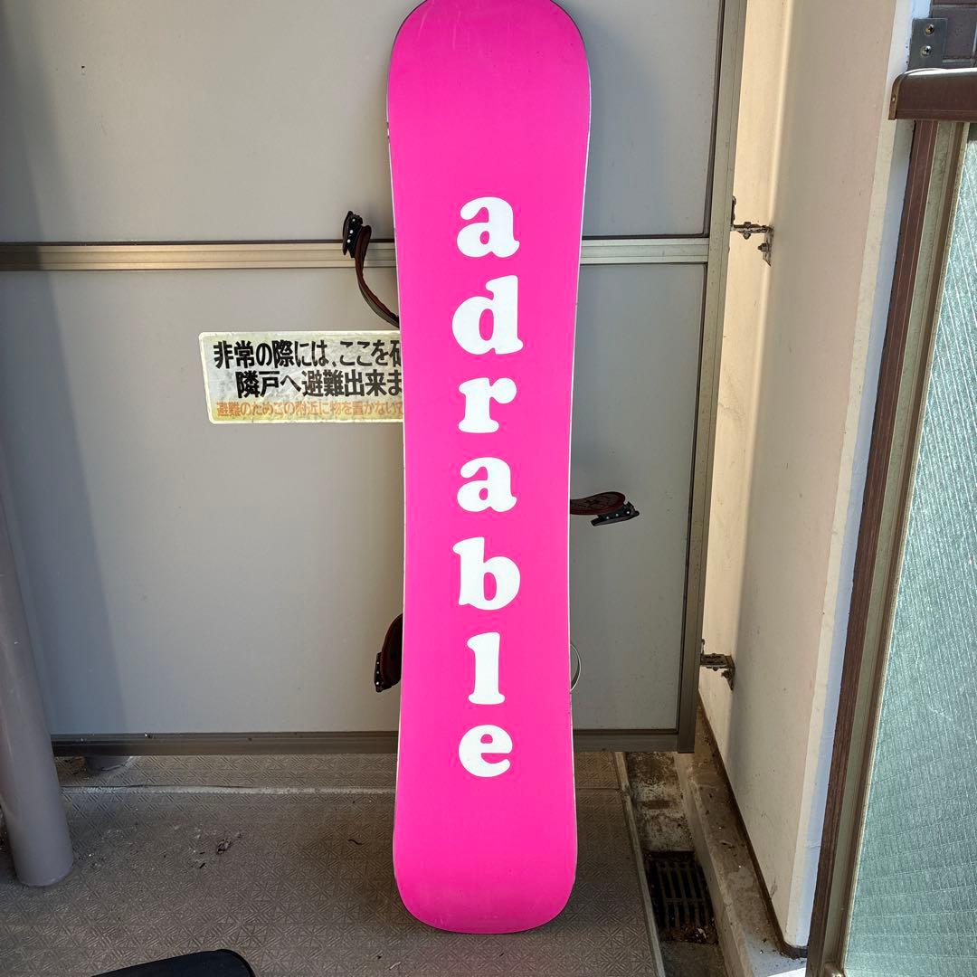 adable スノーボード 143cm ピンク