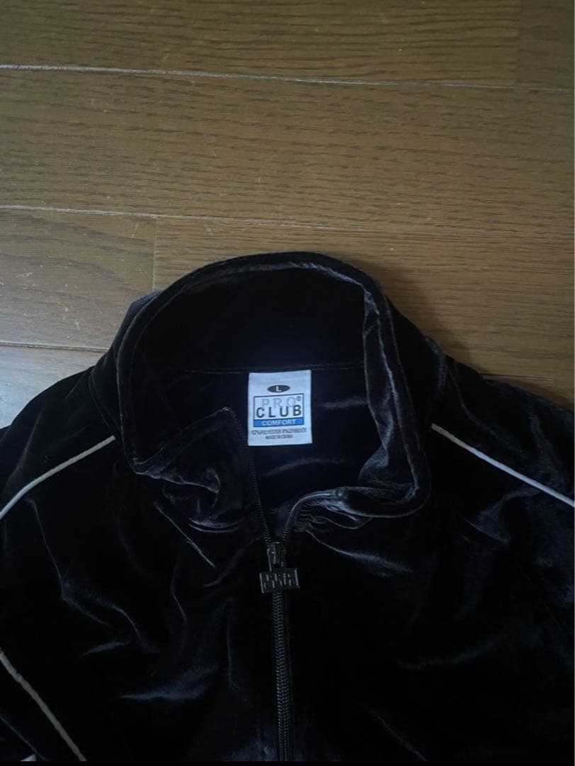完売品 PRO CULB ブラック ベロア ジャージ上L