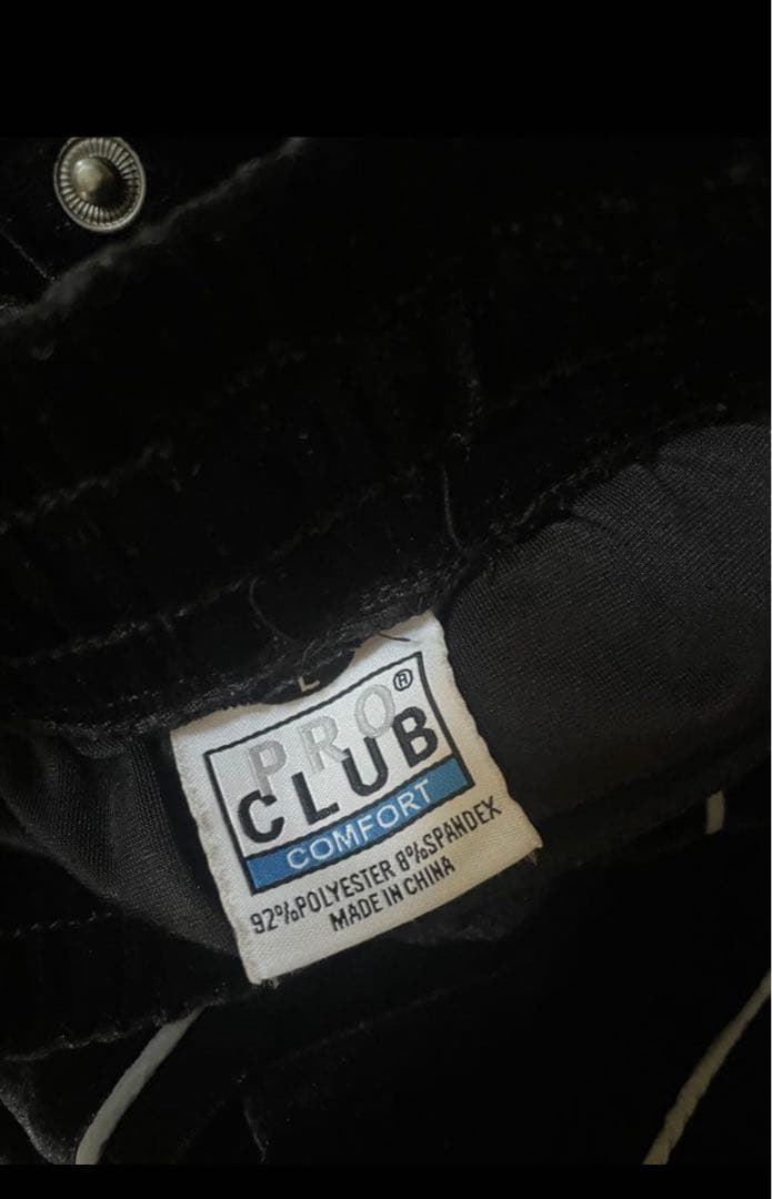 完売品 PRO CULB ブラック ベロア ジャージ上L