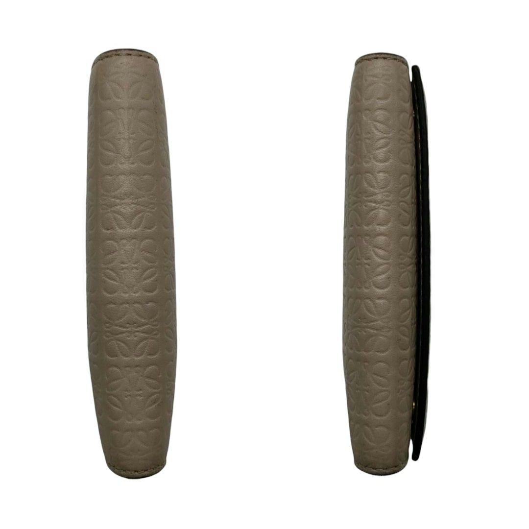 ロエベ　6連キーケース　リピートアナグラム　ベージュ　ライトオーツ