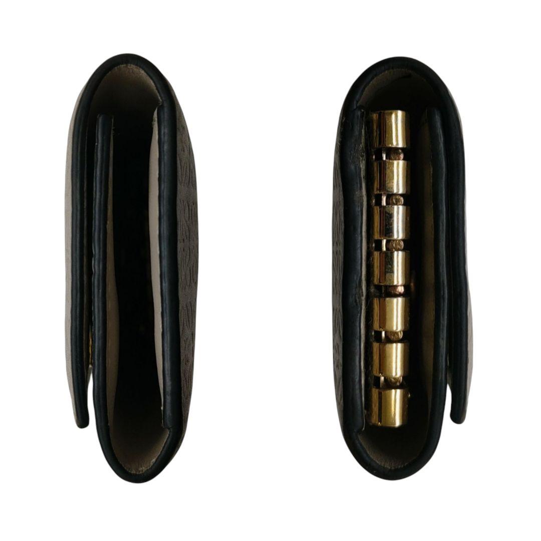 ロエベ　6連キーケース　リピートアナグラム　ベージュ　ライトオーツ