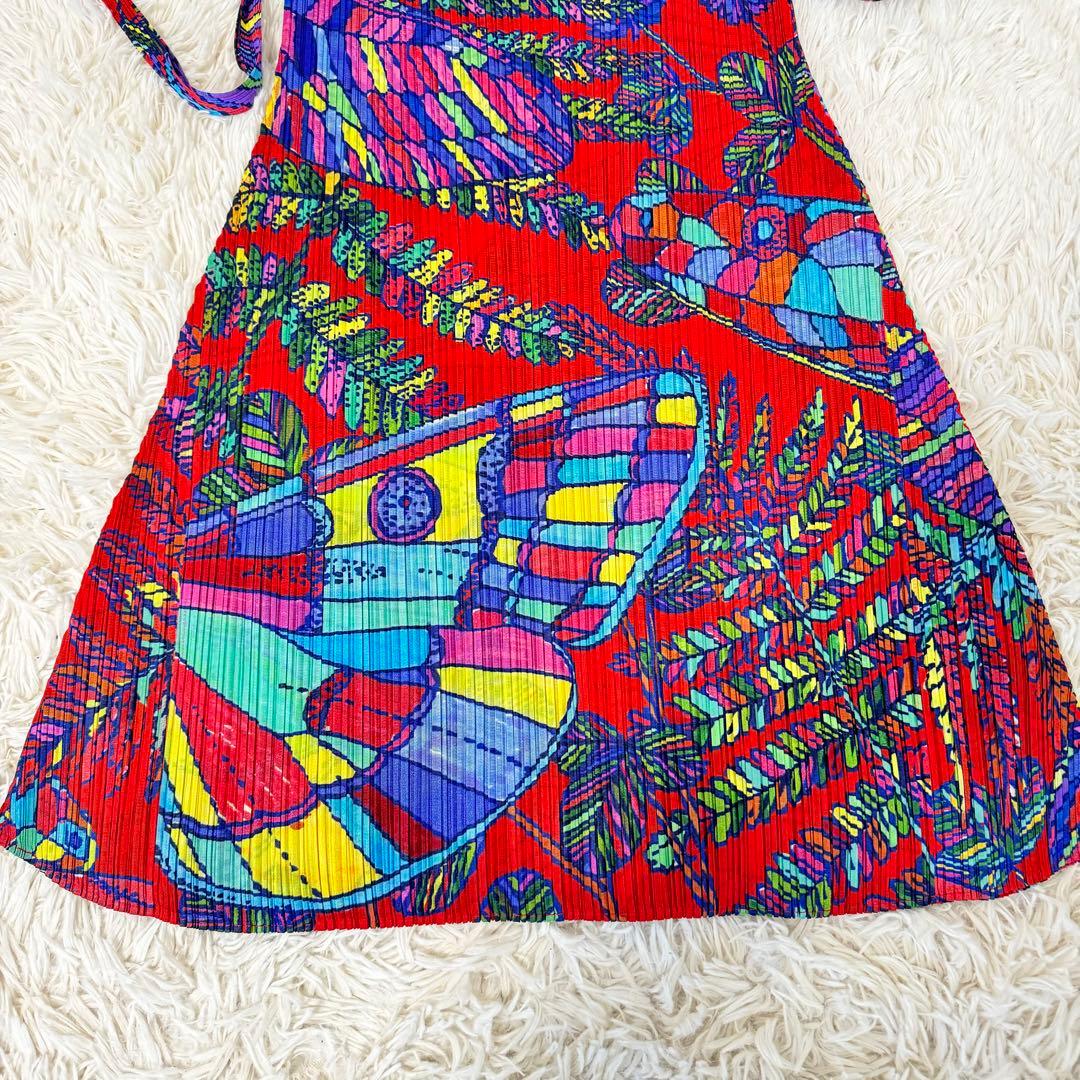 極美品✨PLEATS PLEASE プリーツ　チュニック　バタフライ　サイズ4