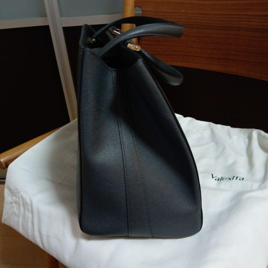 Valextra グレー レザー トートバッグ