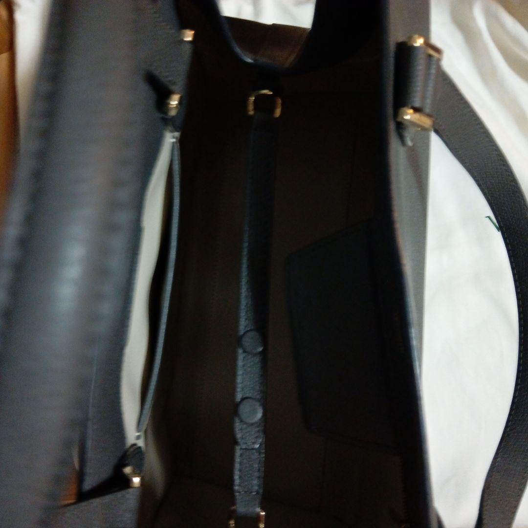 Valextra グレー レザー トートバッグ