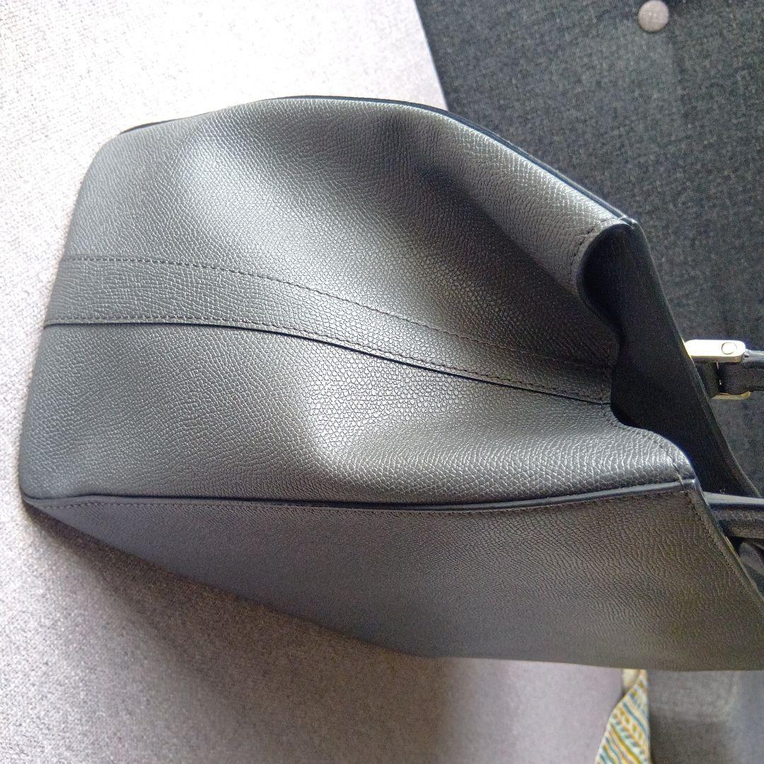 Valextra グレー レザー トートバッグ