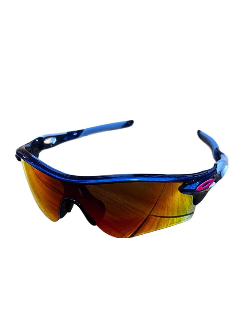 【未使用】OAKLEY スポーツ用サングラス 野球　ブルー/オレンジ