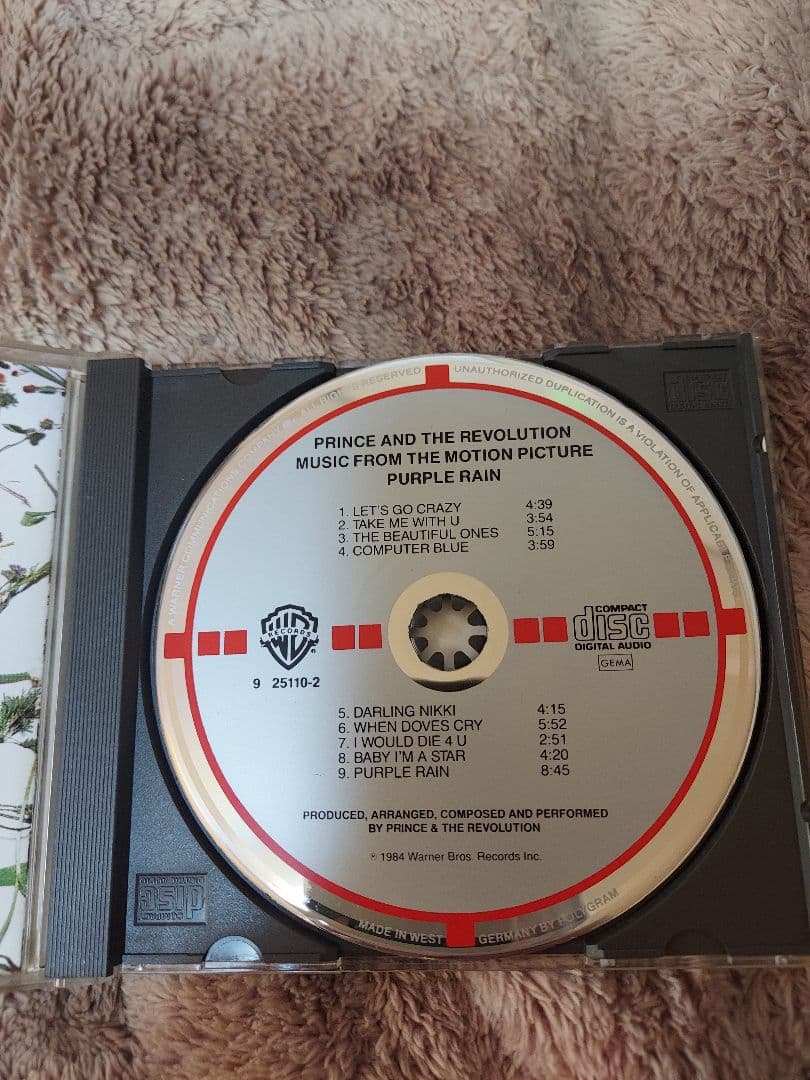 Purple Rain - CD旧規格金帯西ドイツ盤　超レア