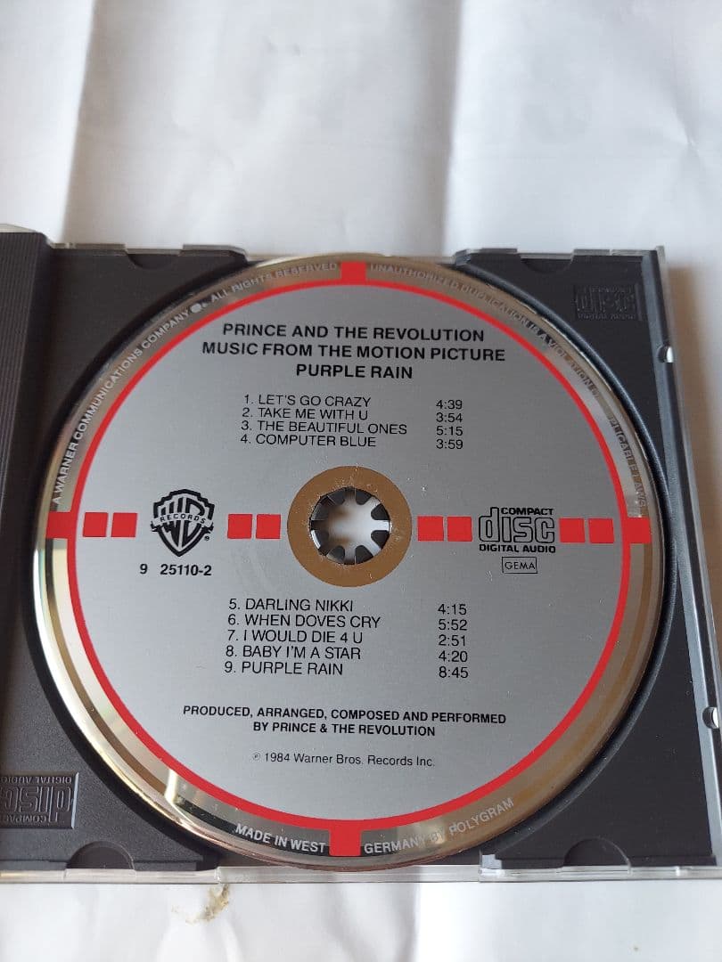 Purple Rain - CD旧規格金帯西ドイツ盤　超レア