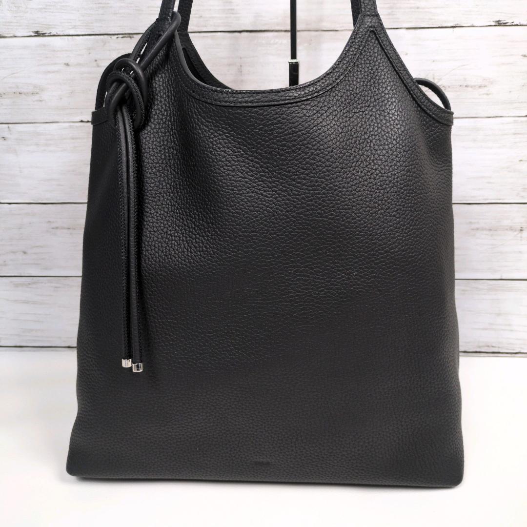 現行 美品 VASIC LOOP ループ ワンハンドル トートバッグ ブラック