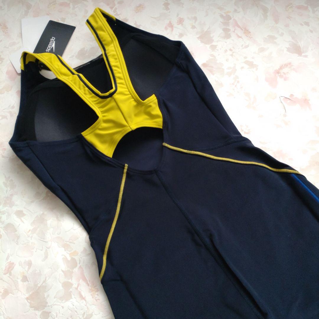 L 新品 speedo 練習水 UltraStrech カップ付 撥水 競泳