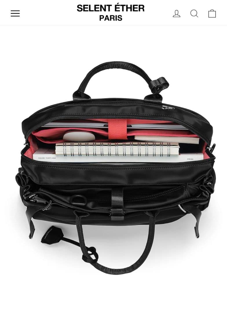 SELENT ÉTHER ブラック ビジネスバッグ