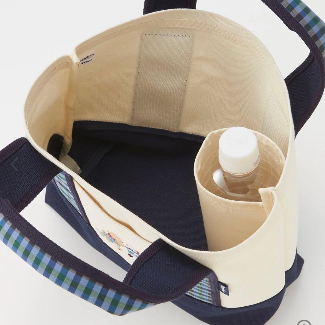 familiar 広尾限定トートバッグ アイボリー/ネイビー　即日配送可