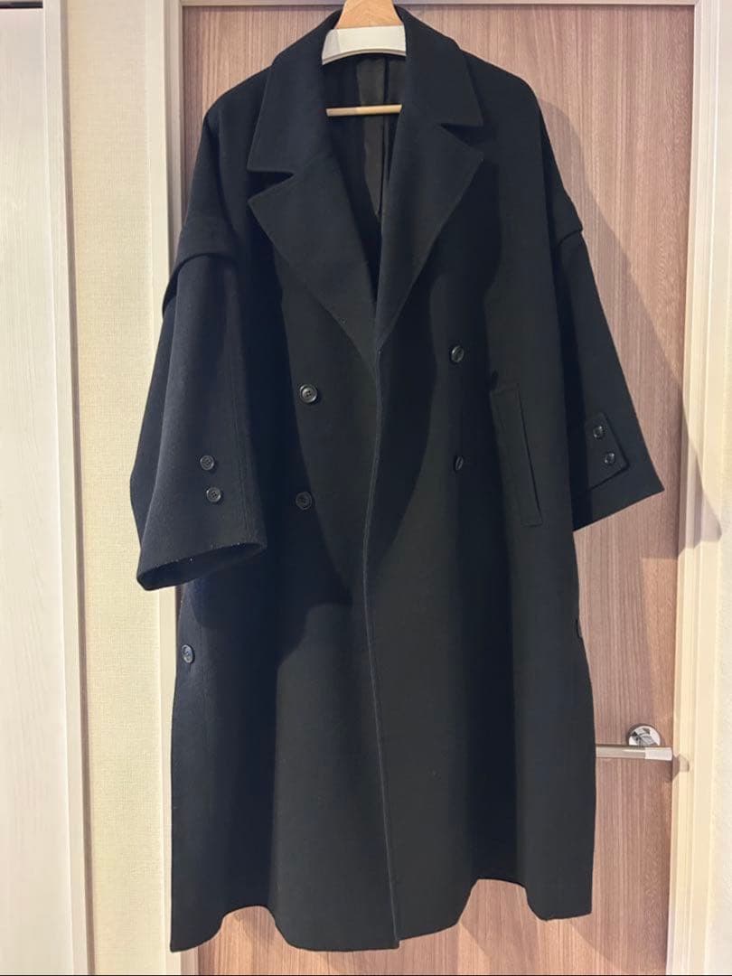 MAISON SPECIAL 2WAYスリットオーバーコート　BLK