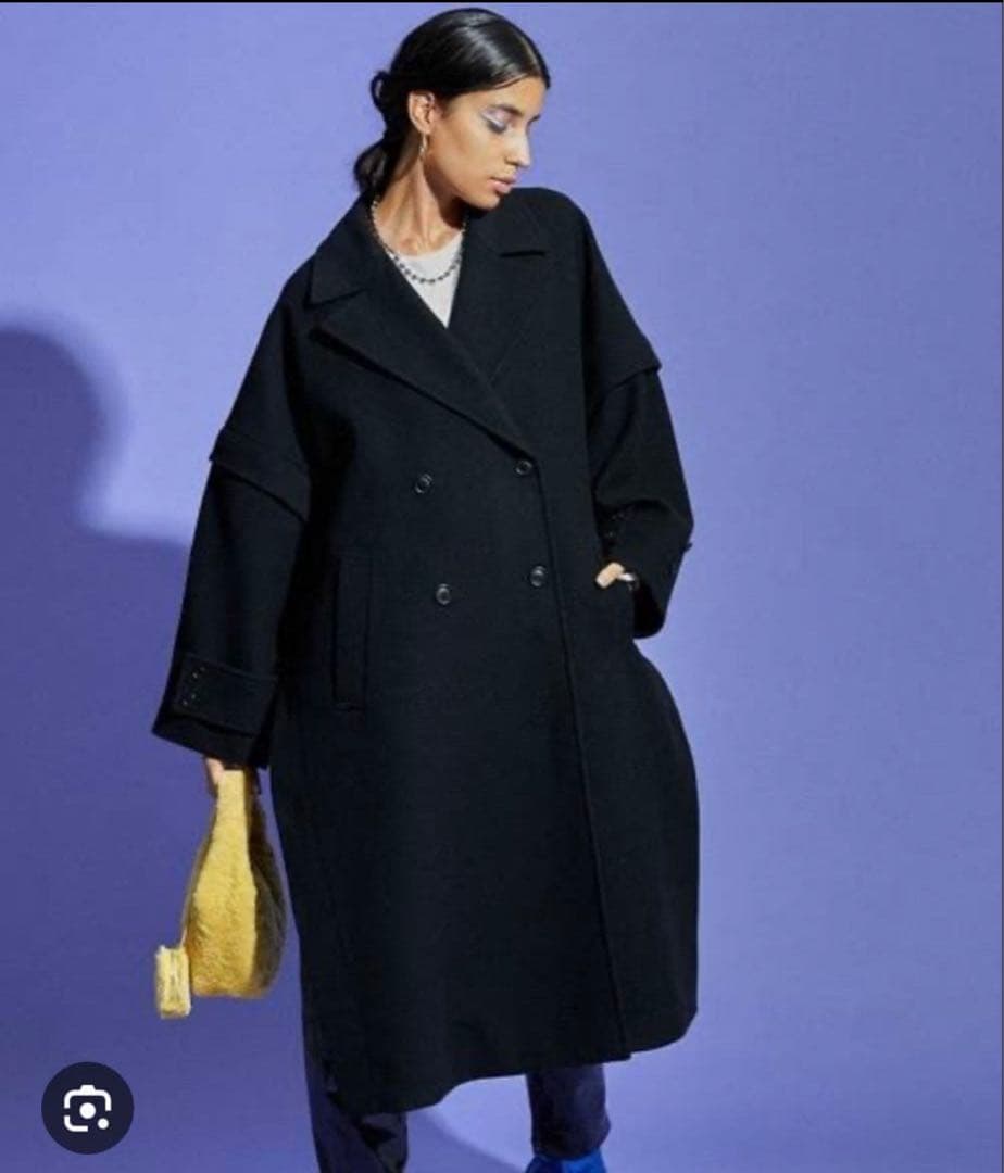 MAISON SPECIAL 2WAYスリットオーバーコート　BLK