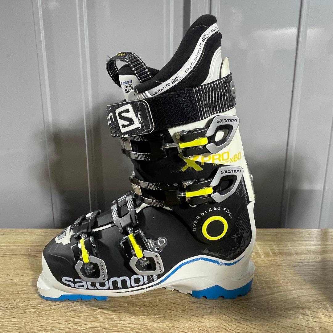 【美品】SALOMON25/25.5cm フレックス80 スキーブーツ