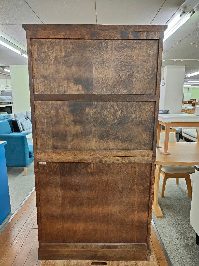 北海道民芸家具 食器棚 カップボード 飾り棚 キャビネット