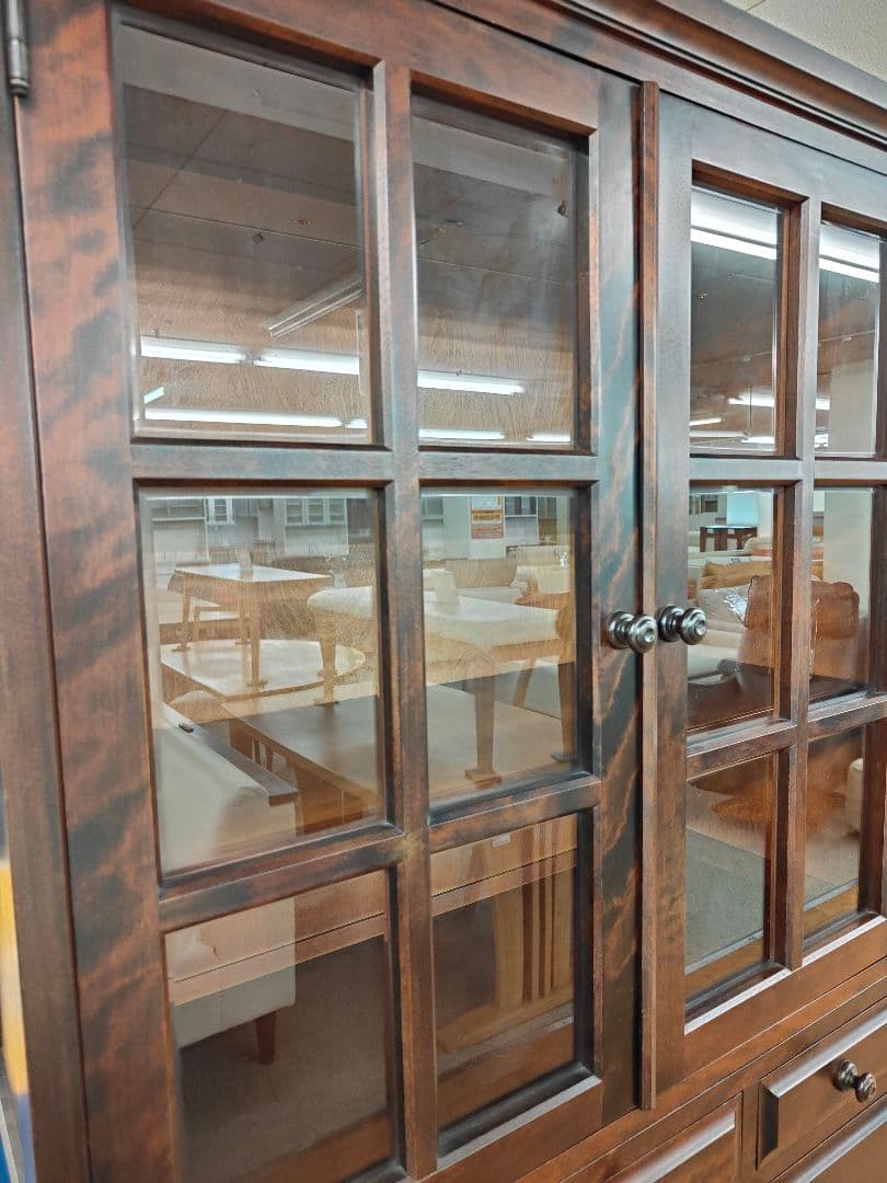 北海道民芸家具 食器棚 カップボード 飾り棚 キャビネット