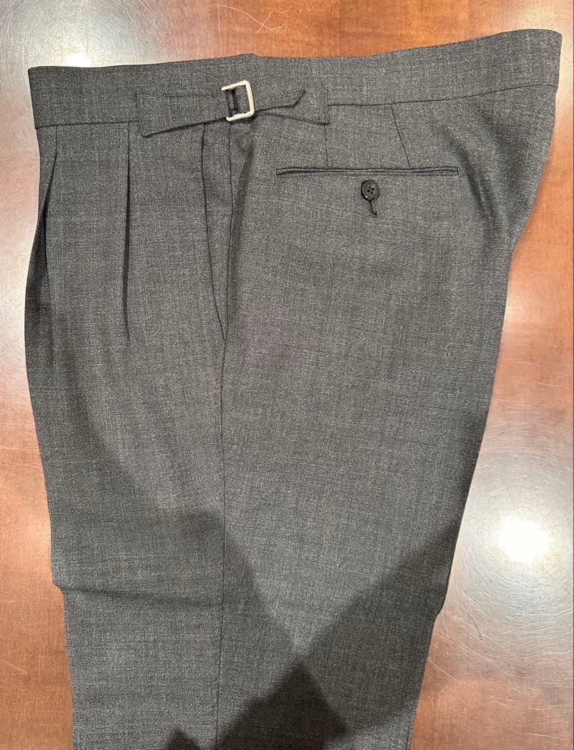RING JACKET スラックス 46サイズ ダブルプリーツ 美品　フレスコ