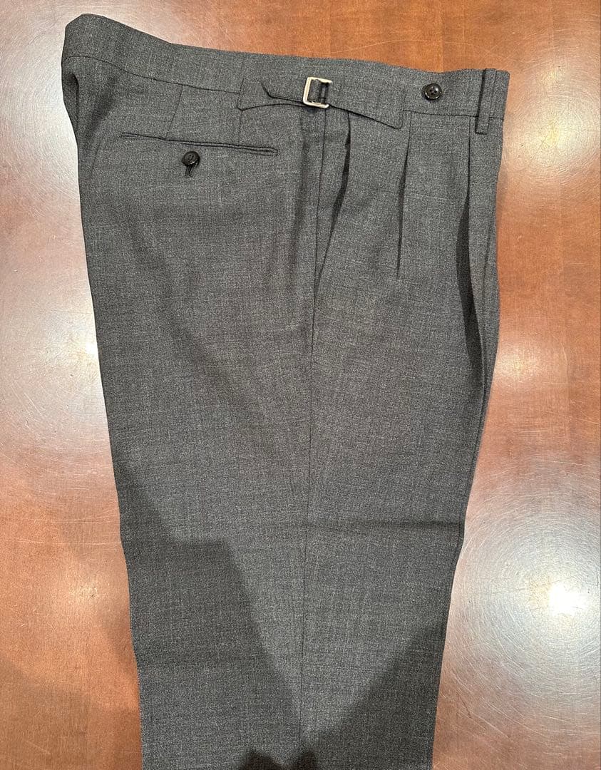 RING JACKET スラックス 46サイズ ダブルプリーツ 美品　フレスコ