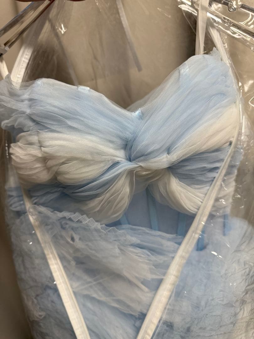 vanityME 4段チュールスカート バースデードレス ブルー