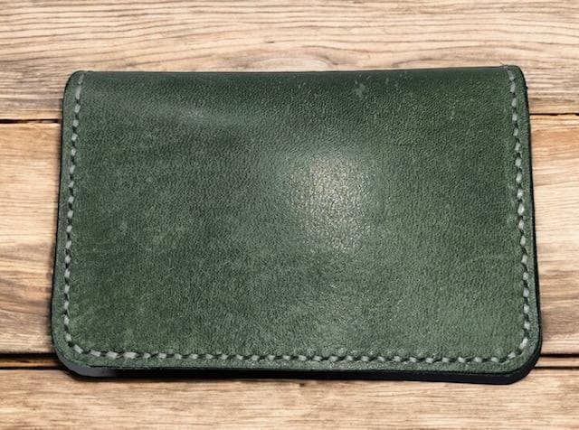 kiyo コンパクトウォレットイタリアンレザー（保証タグ付）Green深緑