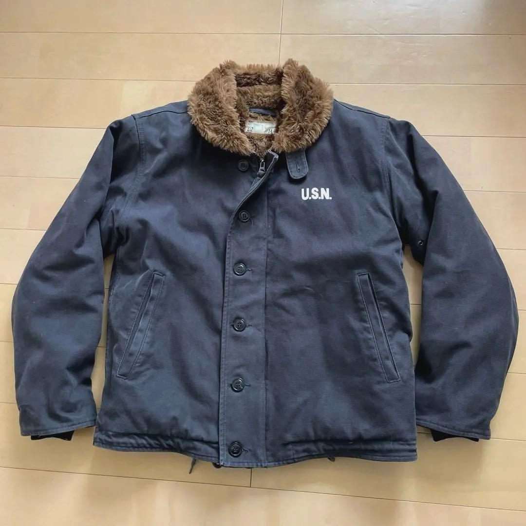 美品！NAVY DEPARTMENT N-1 DECK JACKETナス紺デッキ