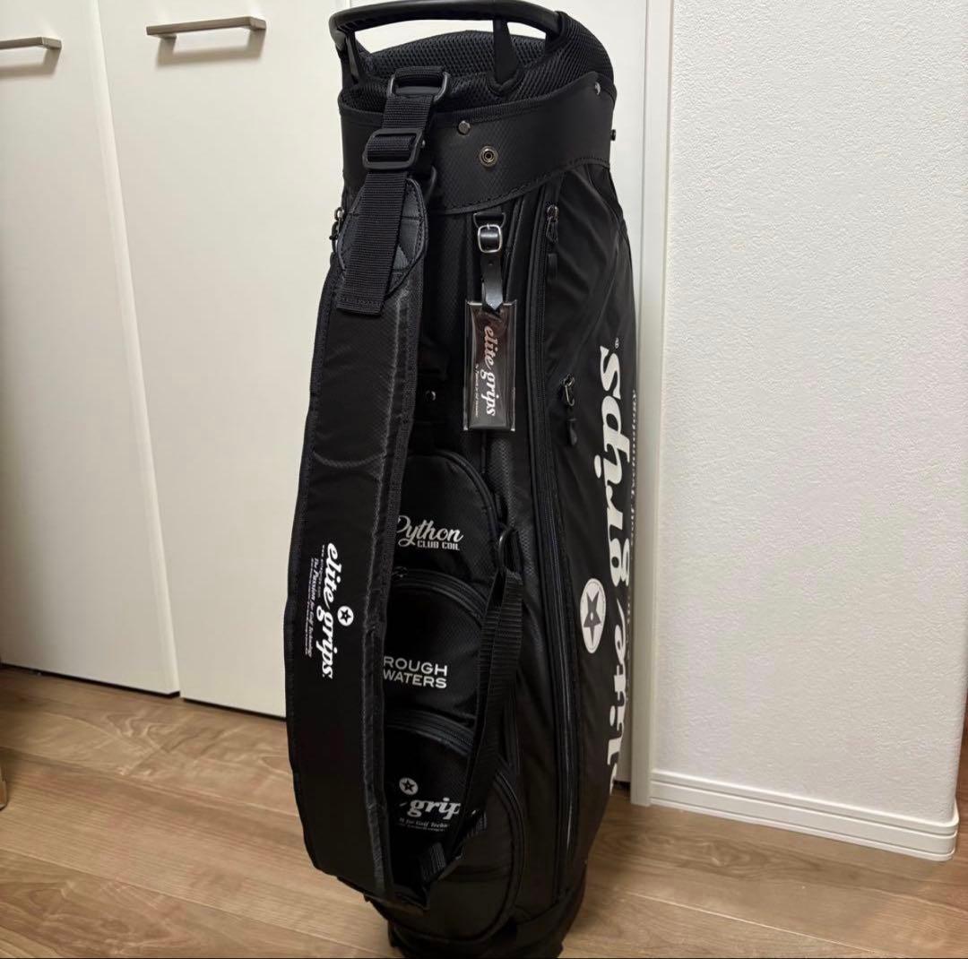 新品未使用品 elite grips ゴルフ 限定 スタンド式キャディバッグ 黒