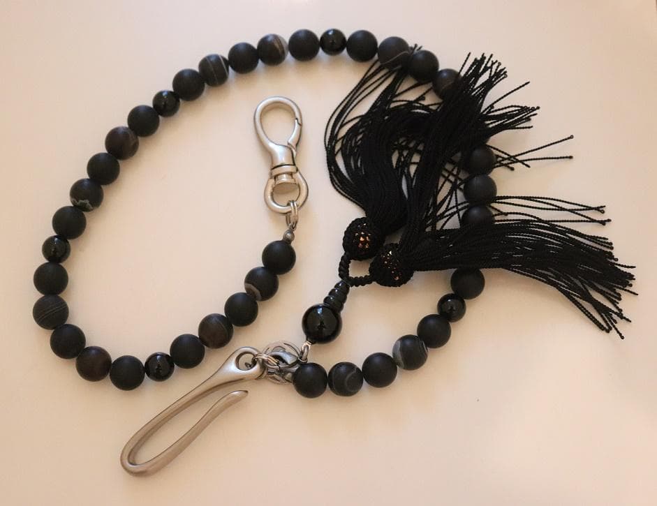 SOSHIOTSUKIソウシオオツキ 新品メンズ数珠ウォレットチェーン 箱付き