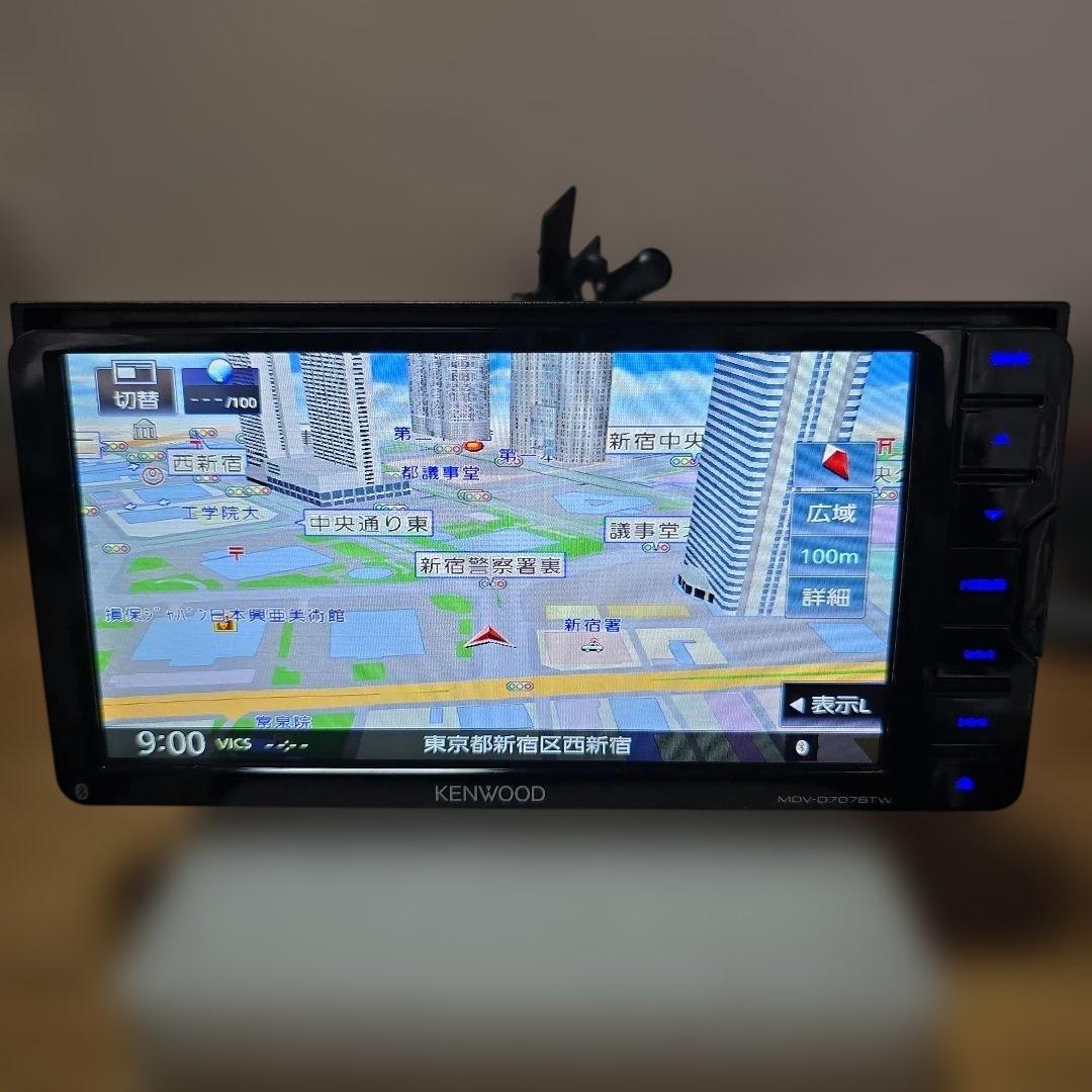 KENWOOD 200mmサイズ BT内蔵 フルセグ DVD カーナビ
