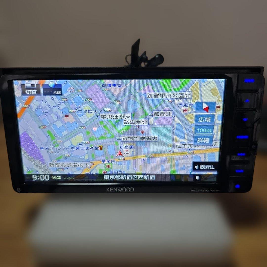 KENWOOD 200mmサイズ BT内蔵 フルセグ DVD カーナビ