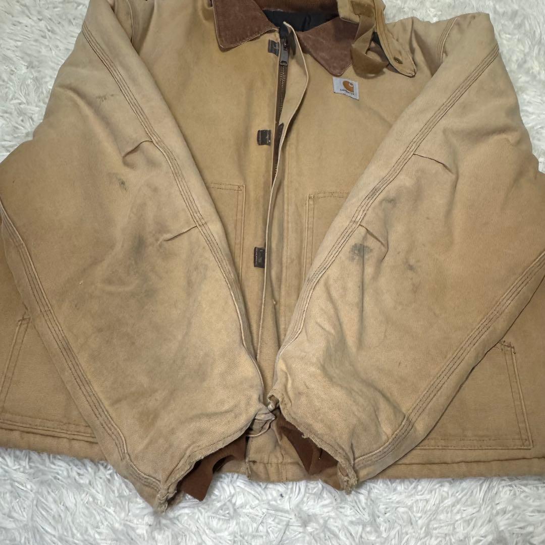 ☆Carhartt J02 サンドストーン トラディショナルコート フード着脱可